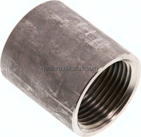 Anschweißmuffe Rp 1"-43mm, 1.4571 (DIN2986-voll)