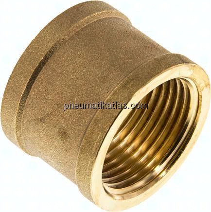 Rundmuffe G 1"-G 1", Messing