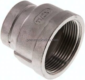 Rundmuffe Rp 1-1/2"-Rp 1", 1.4408
