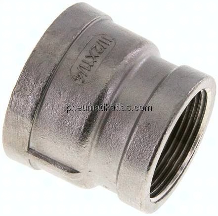 Rundmuffe NPT 1-1/2"-NPT 1-1/4", 1.4408