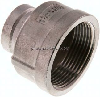 Rundmuffe Rp 1-1/2"-Rp 3/4", 1.4408