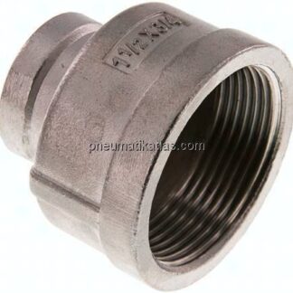 Rundmuffe Rp 1-1/2"-Rp 3/4", 1.4408