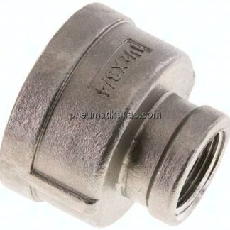 Rundmuffe NPT 1-1/2"-NPT 3/4", 1.4408