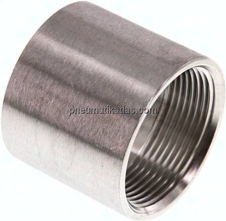 Rundmuffe NPT 1-1/2"-NPT 1-1/2", 1.4408
