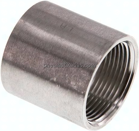 Rundmuffe NPT 1-1/4"-NPT 1-1/4", 1.4408