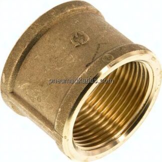 Rundmuffe G 1-1/4"-G 1-1/4", Messing