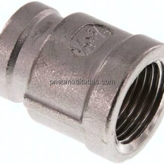 Rundmuffe Rp 1/2"-Rp 3/8", 1.4408