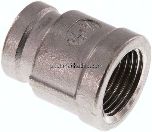 Rundmuffe Rp 1/2"-Rp 3/8", 1.4408