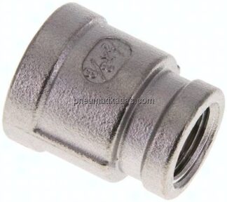 Rundmuffe NPT 1/2"-NPT 3/8", 1.4408