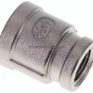Rundmuffe NPT 1/2"-NPT 3/8", 1.4408