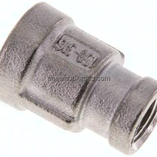 Rundmuffe NPT 1/4"-NPT 1/8", 1.4408