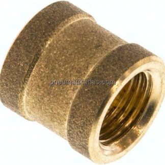 Rundmuffe G 1/4"-G 1/4", Messing