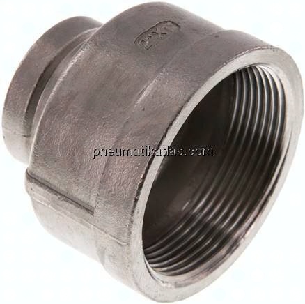 Rundmuffe Rp 2"-Rp 1", 1.4408