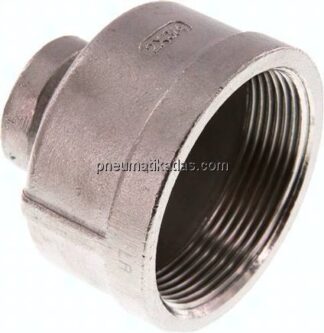 Rundmuffe Rp 2"-Rp 3/4", 1.4408