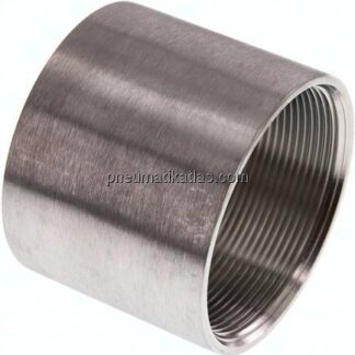 Rundmuffe Rp 2-1/2"-Rp 2-1/2", 1.4408