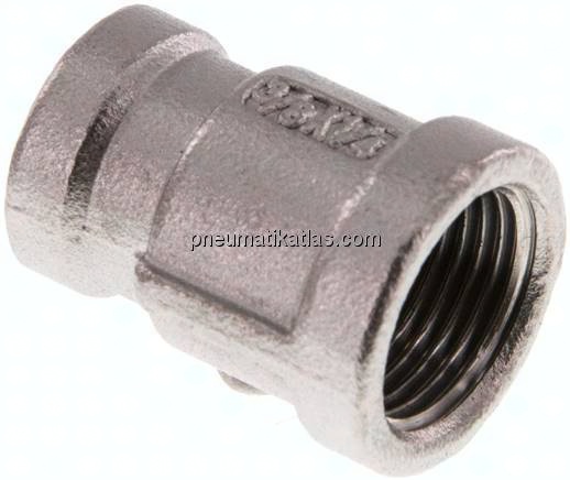 Rundmuffe Rp 3/8"-Rp 1/4", 1.4408