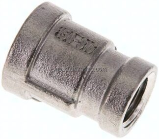 Rundmuffe NPT 3/8"-NPT 1/4", 1.4408