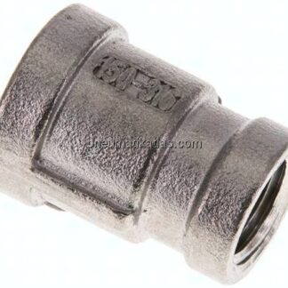 Rundmuffe NPT 3/8"-NPT 1/4", 1.4408