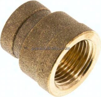 Rundmuffe G 3/8"-G 1/4", Messing
