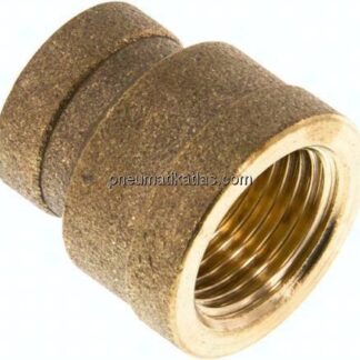 Rundmuffe G 3/8"-G 1/4", Messing