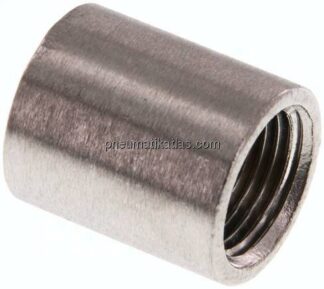 Rundmuffe NPT 3/8"-NPT 3/8", 1.4408