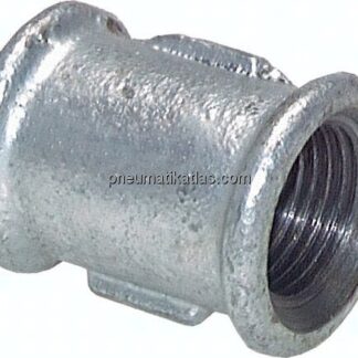 Rundmuffe Rp 1/8"-Rp 1/8", Temperguss verzinkt
