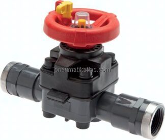 PVC-Membranventil (Hand) PVC / EPDM, Rp 1-1/4" Innengewinde