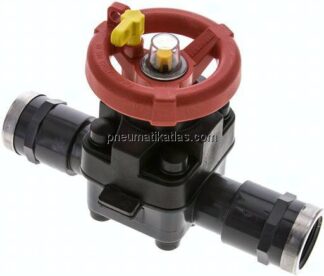 PVC-Membranventil (Hand) PVC / EPDM, Rp 1" Innengewinde