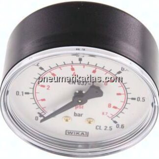 Manometer waagerecht (KU/Ms), 63mm, 0 - 0,6 bar, G 1/4"