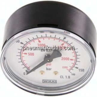 Manometer waagerecht (ST/Ms), 63mm, 0 - 160 bar, G 1/4"