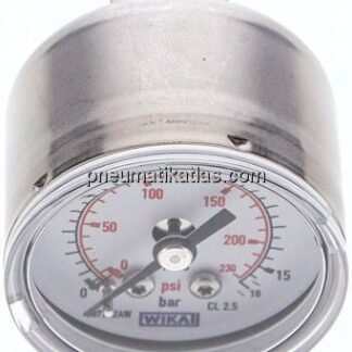 ES-Manometer waagerecht, 40mm, 0 - 16 bar, G 1/8"