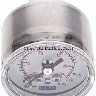 ES-Manometer waagerecht, 40mm, 0 - 1,6 bar, G 1/8"