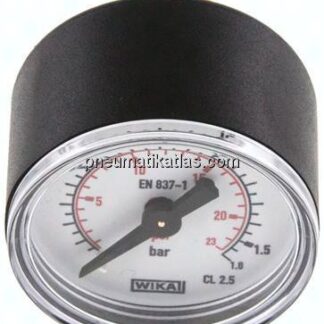 Manometer waagerecht (KU/Ms), 40mm, 0 - 1,6 bar, G 1/4"