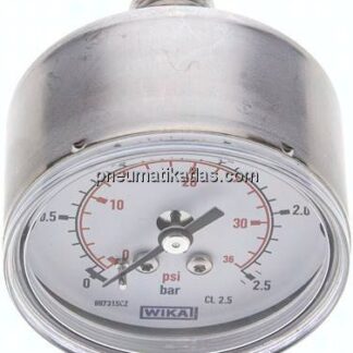 ES-Manometer waagerecht, 50mm, 0 - 2,5 bar, G 1/4"