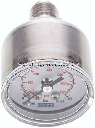 ES-Manometer waagerecht, 40mm, 0 - 40 bar, G 1/4"