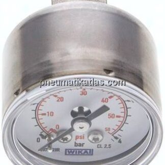 ES-Manometer waagerecht, 40mm, 0 - 4 bar, G 1/8"