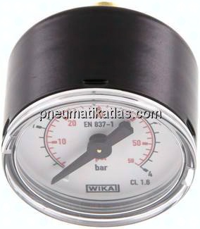 Manometer waagerecht (ST/Ms), 40mm, 0 - 4 bar, G 1/8"