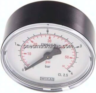 Manometer waagerecht (KU/Ms), 63mm, 0 - 4 bar, G 1/4"
