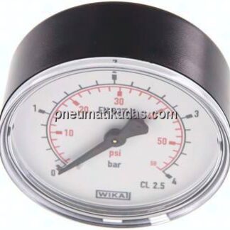 Manometer waagerecht (KU/Ms), 63mm, 0 - 4 bar, G 1/4"