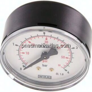 Manometer waagerecht (ST/Ms), 63mm, 0 - 4 bar, G 1/4"