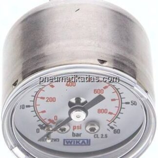 ES-Manometer waagerecht, 40mm, 0 - 60 bar, G 1/8"