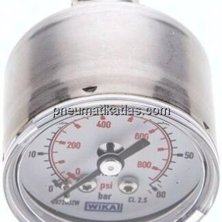 ES-Manometer waagerecht, 40mm, 0 - 60 bar, G 1/4"