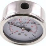 Glycerin-Manometer waagerecht (CrNi/Ms),63mm, -1 bis 3bar