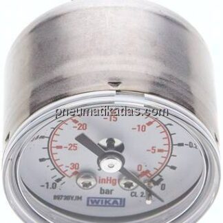 ES-Manometer waagerecht, 40mm, -1 bis 0 bar, G 1/8"