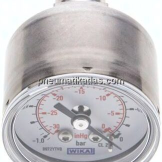ES-Manometer waagerecht, 40mm, -1 bis 0 bar, G 1/4"