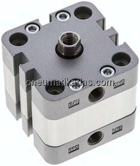 ISO 21287-Zylinder, doppeltw., Kolben 40mm, Hub 5mm