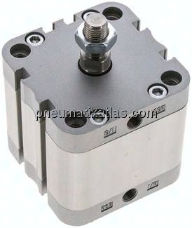ISO 21287-Zylinder, doppeltw., Kolben 63mm, Hub 25mm