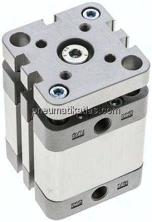 ISO 21287-Zylinder, doppeltw., Kolben 40mm, Hub 20mm