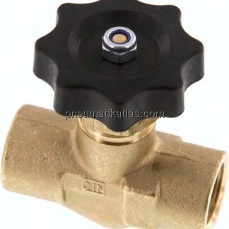 Nadel-Absperrventil, Messing, G 1/2" (IG), -0,9 bis 40bar