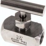 Nadel-Absperrventil, Edelstahl, G 1/2", PN 400